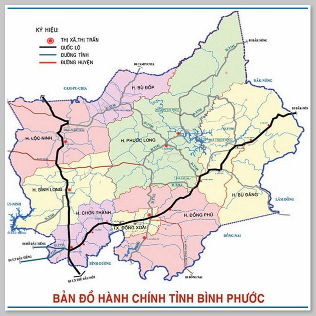 Lộc Ninh là một huyện miền núi biên giới nằm ở phía Tây Bắc của tỉnh Bình Phước